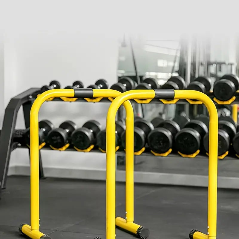 Multifunctional Height Adjustable Parallel Bars - Yellow