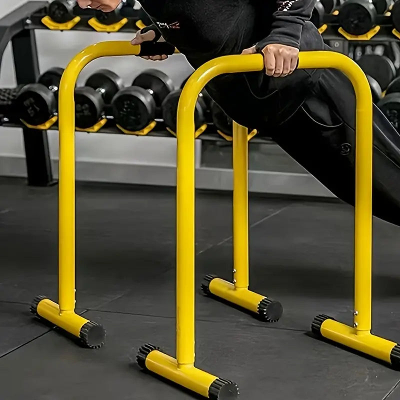 Multifunctional Height Adjustable Parallel Bars - Yellow